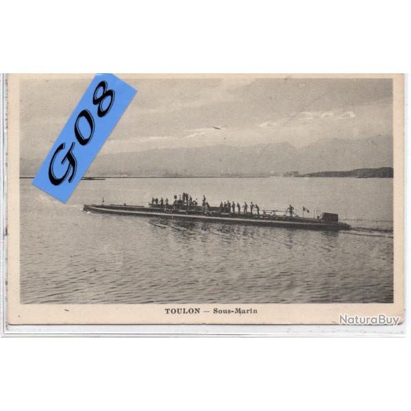 CPA -  MARINE MILITAIRE- TOULON - SOUS - MARIN - N�4449