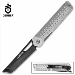 Couteau Pliant Gerber Ayako Lame Acier 7Cr17MoV Manche Aluminium Argent Frame Lock G1076077