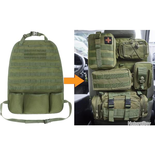 POCHETTE TACTIQUE SYST�ME M.O.L.L.E POUR VOITURE - VERT - LIVRAISON GRATUITE