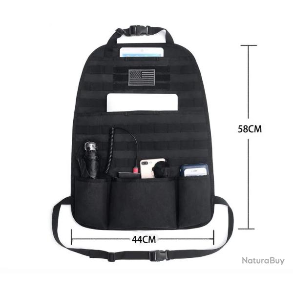 PANNEAU MODULAIRE TACTIQUE SYST�ME M.O.L.L.E POUR VOITURE - NOIR - LIVRAISON GRATUITE