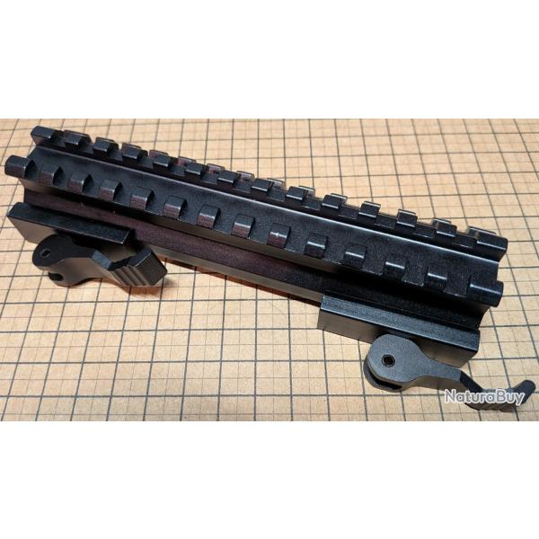 Montage Riser HWZ 20mm QD - Rail Plat + 45�