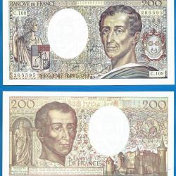 France 200 Francs 1992 Billet Montesquieu Franc