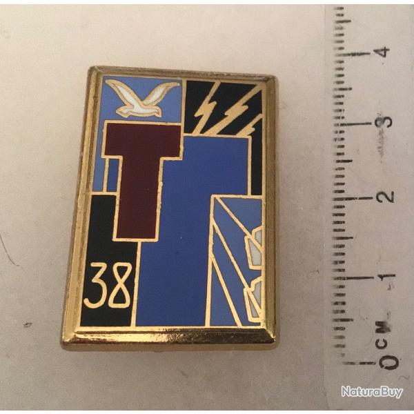 FRANCE TRANSMISSIONS-Insigne 38� R.T.  R�giment de Transmissions