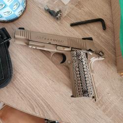 Colt 45 airsoft plus accessoires marque cybergun