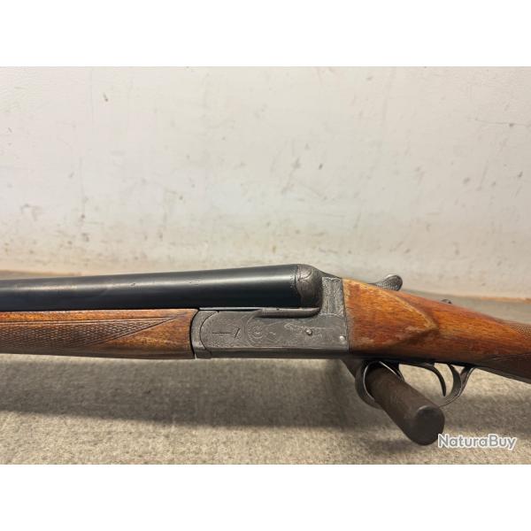 FUSIL ARTISANAL ESPAGNOL JUXTAPOSE CALIBRE 12/70 - 1 sans prix de rserve