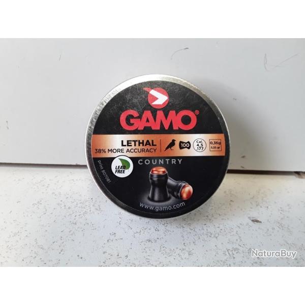 x100 Plombs Gamo LETHAL cal.4,5mm