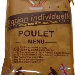 RATION INDIVIDUELLE 24H ARMEE BOEUF OU POULET 2029 HALAL POULET