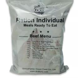 MENU BOEUF OU POULET 24H RATION DE COMBAT BOEUF