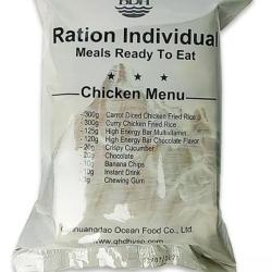 MENU BOEUF OU POULET 24H RATION DE COMBAT POULET