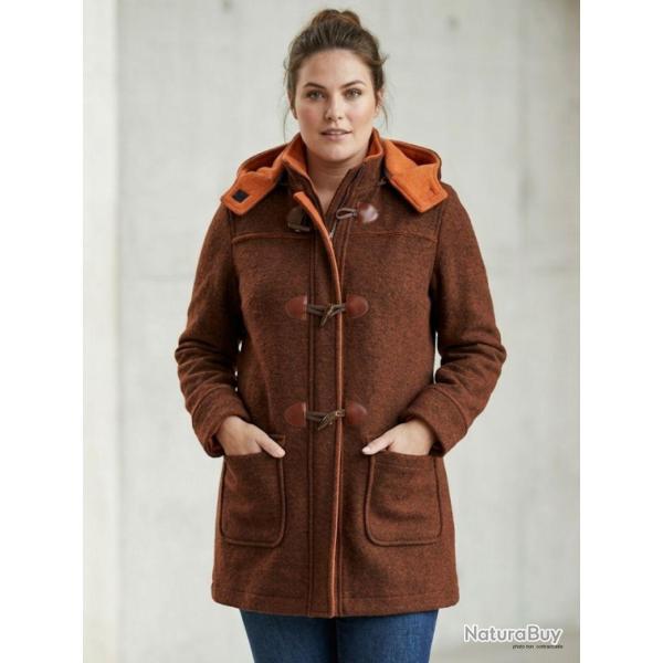 Manteau Polaire Grandes Tailles AXSLOVEN2M Marron Orange Axone