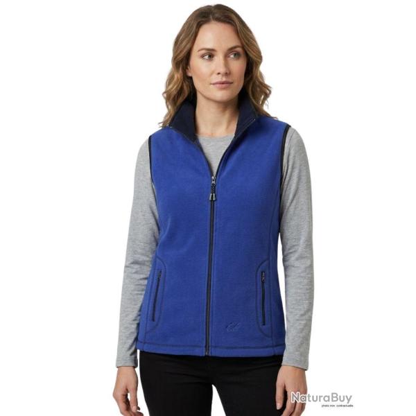 Gilet sans manches en polaire contre coll� BALZAC4 Bleu Mayflower
