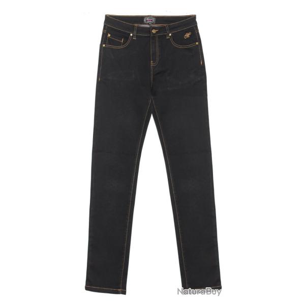 Pantalon Mayflower Claudia Noir : Jean Power Stretch Confort 36