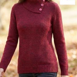 Pull Col Cass&eacute; Femme Mayflower DEFI2R Modulable 38