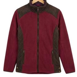 Veste Polaire Femme SENNA2 Bordeaux - Doublure Sherpa & Su&eacute;dine 38