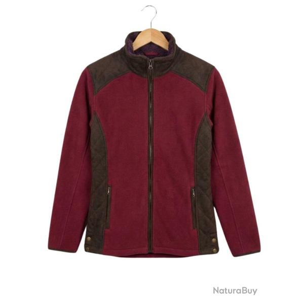Veste Polaire Femme SENNA2 Bordeaux - Doublure Sherpa & Su�dine 40