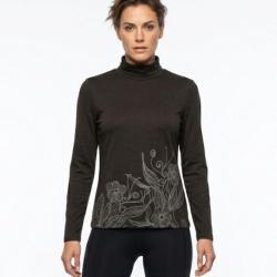 OGALO SH1005 - Sous-pull col roul&eacute; noir en coton stretch pour un confort et une &eacute;l&eacute;gance au quotidie