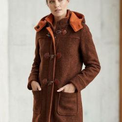 Manteau Polaire Grandes Tailles SLOVEN2M Marron Orange Axone