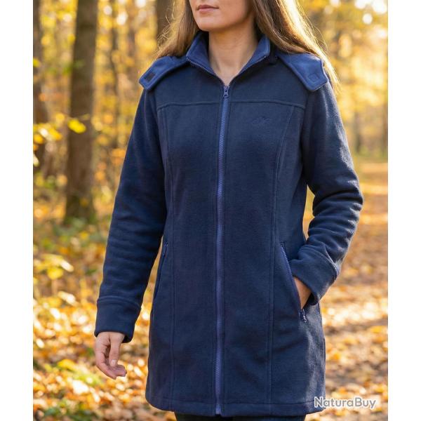 Manteau Polaire Caban Femme MAYFLOWER TOKYO2 - Bleu Marine 38