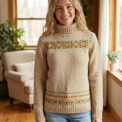 Pull col roul&eacute; UF368C