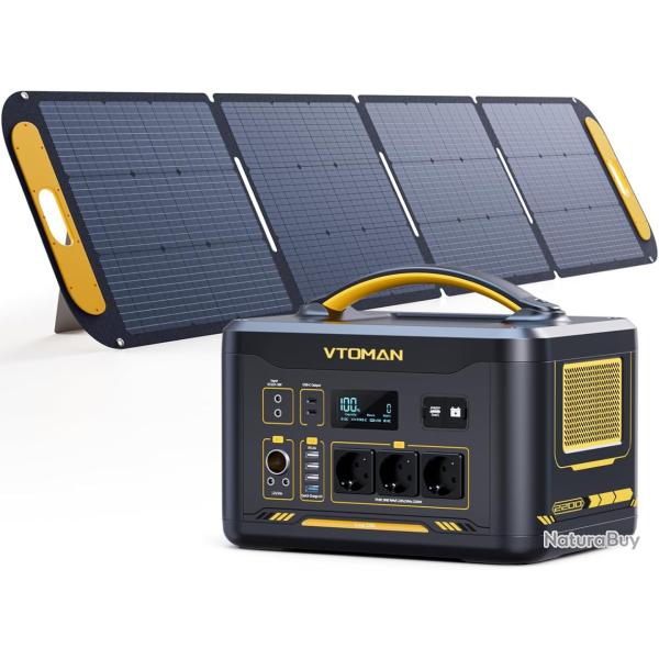 Gnrateur solaire 2200W avec panneau solaire 220W - LiFePO4 Batterie lectrique Gnrateur