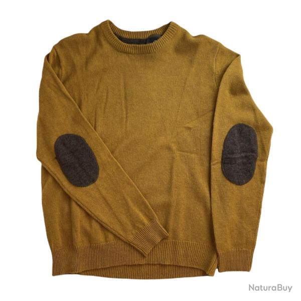 PULL REALY COL ROND MOUTARDE DEC