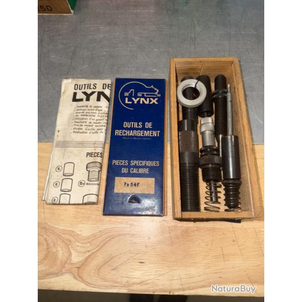 JEU D'OUTILS DE RECHARGEMENT LYNX CALIBRE 7 X 54 F