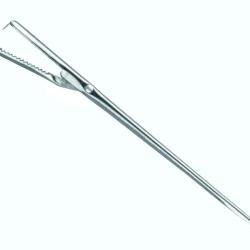 Aiguille a larder Triangle avec pince 20cm inox