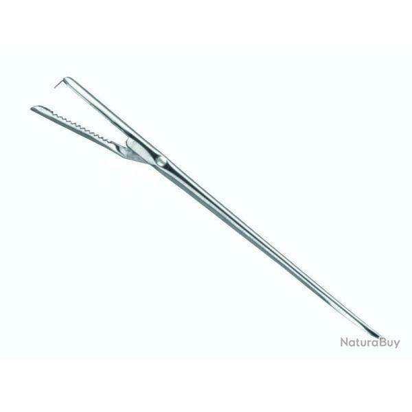 Aiguille a larder Triangle avec pince 20cm inox