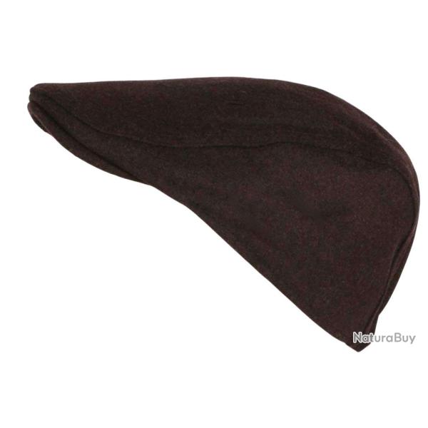 B�ret Casquette Plate Marron en Laine Feutre Taille Ajustable Magny Taille unique Marron