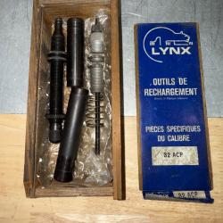 JEU D'OUTILS DE RECHARGEMENT LYNX CALIBRE 32 ACP