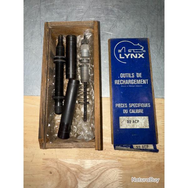JEU D'OUTILS DE RECHARGEMENT LYNX CALIBRE 32 ACP