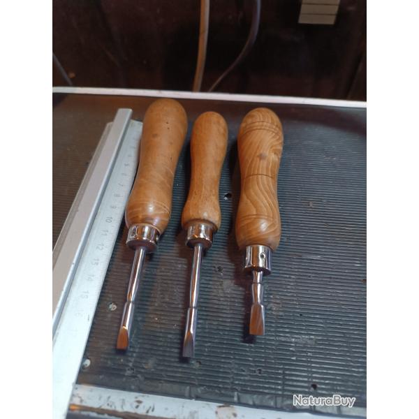 Ancien tournevis armurier  anglais de coffret pistolet   revolver ancien ou collection rare