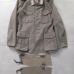 Veste et guettres allemande du film " The pianist" superbes reproductions  pour le film.