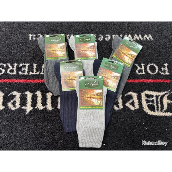 magnifique lot de 6 paires de chaussettes haute 43/46 dstockage enchere r93 by cyril pas creer en s
