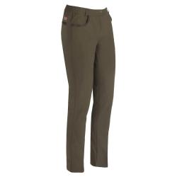 Pantalon chasse femme Savane Hyperstretch polyamide kaki 40