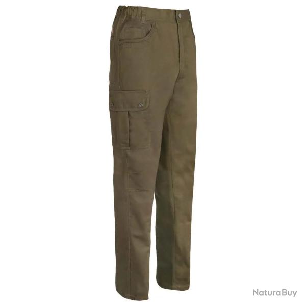 Pantalon de chasse Hyperstretch Savane 7 poches kaki T38  60 42