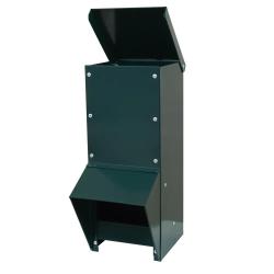 Mangeoire trémie galvanisée verte anti gaspillage 7 kg