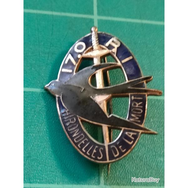 INSIGNE 170EME RI, 170 EME REGIMENT D'INFANTERIE SANS FABRICANT