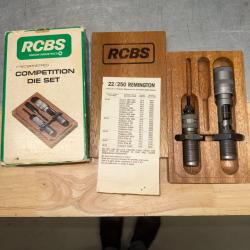 JEU D'OUTILS DE RECHARGEMENT RCBS COMPETITION DIE SET   CALIBRE 22-250