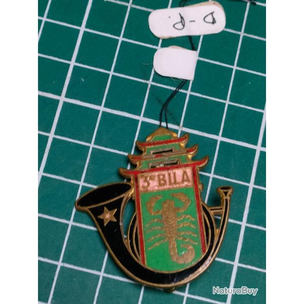 INSIGNE 3EME BILA, BATAILLON D'INFANTERIE LEGERE D'AFRIQUE DRAGO PARIS