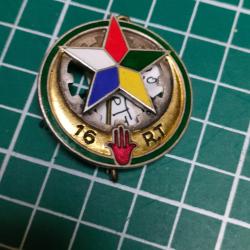 INSIGNE 16EME RTT 16EME REGIMENT DE TIRAILLEURS TUNISIENS DRAGO PARIS