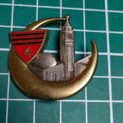 INSIGNE 4EME RCA 4EME REGIMENT DE CHASSEUR D'AFRIQUE DRAGO PARIS