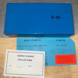 JEU D'OUTILS DE RECHARGEMENT SPALEK ARM CALIBRE 8 MM-92 REVOLVER