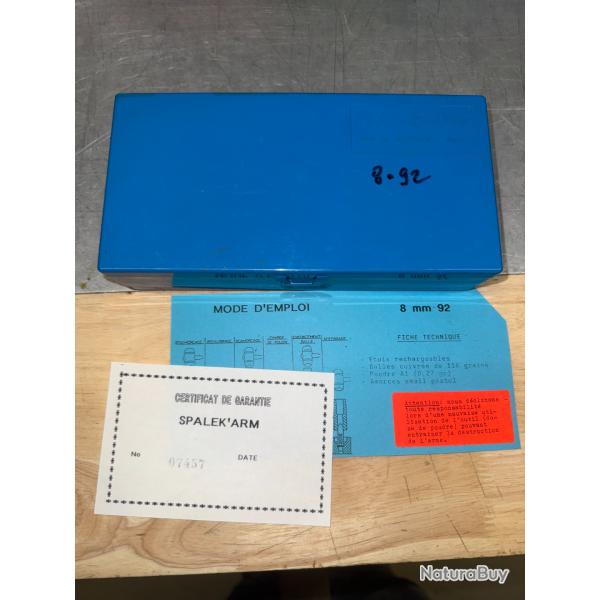 JEU D'OUTILS DE RECHARGEMENT SPALEK ARM CALIBRE 8 MM-92 REVOLVER