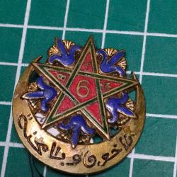 INSIGNE 6EME REGIMENT DE TIRAILLEURS MAROCAINS, 6EME RTM DRAGO OLIVIER METRA