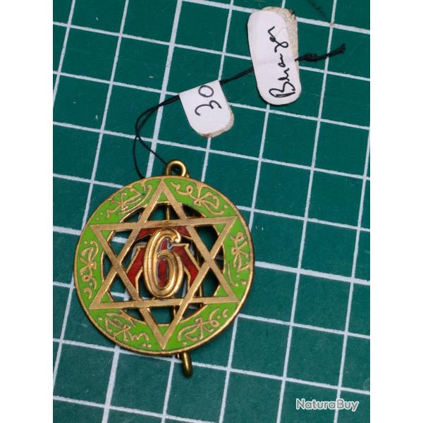 INSIGNE 6EME REGIMENT DE TIRAILLEURS MAROCAINS, 6EME RTM DRAGO BERANGER