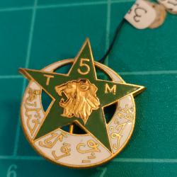 INSIGNE 5EME REGIMENT DE TIRAILLEURS MAROCAINS, 5EME RTM DRAGO BERANGER