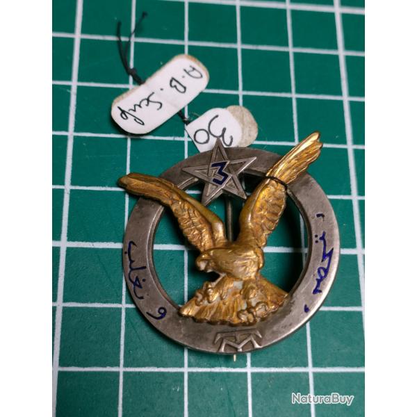 INSIGNE 3EME REGIMENT DE TIRAILLEURS MAROCAINS, 3EME RTM ARTHUS BERTRAND SCULPTEUR DELANNOY