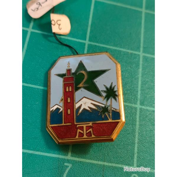 INSIGNE 2EME REGIMENT DE TIRAILLEURS MAROCAINS, 2EME RTM DRAGO BERANGER(2)