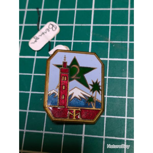 INSIGNE 2EME REGIMENT DE TIRAILLEURS MAROCAINS, 2EME RTM DRAGO BERANGER